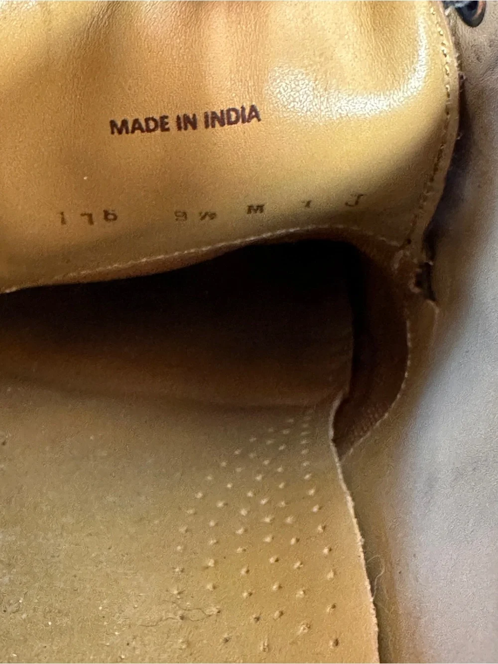 Cole Haan Grand.OS Brown Leather Apron Toe Derby Dress Shoes Men’s 9.5M